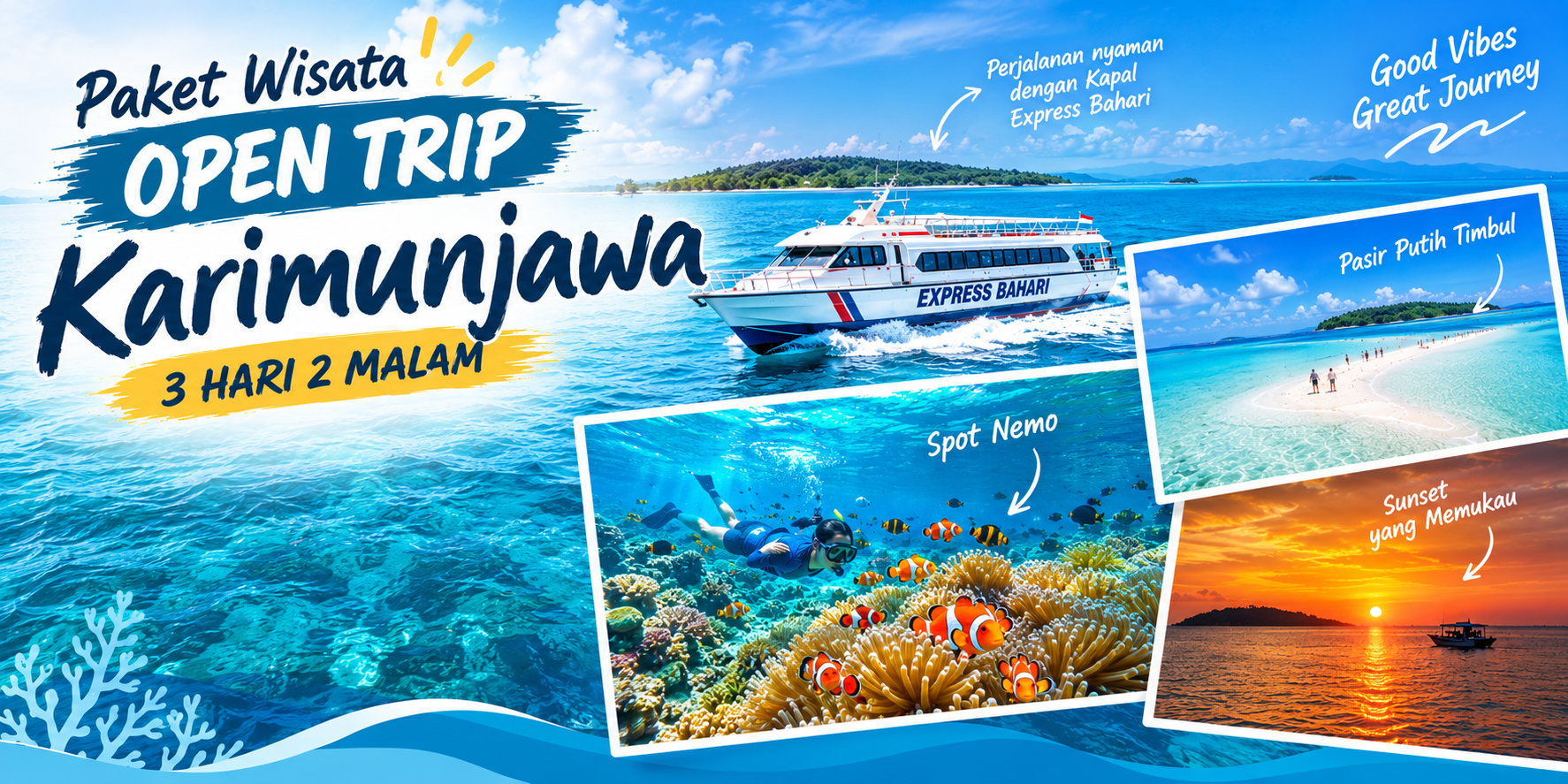 Paket Open Trip 3H2M Express